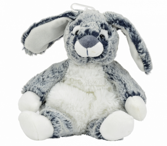  peluche lapin blanc gris foncé 